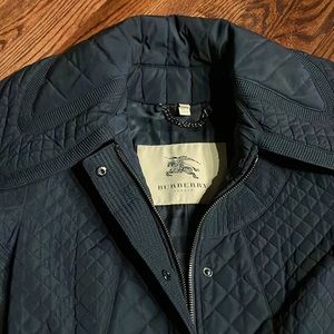 Burberry quilted 3/4 length coat